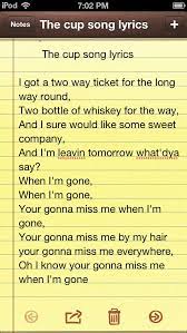 Pin By Bianca Ward On So Cool Cup Song Country Music Lyrics Lyrics