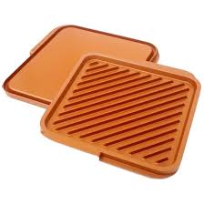 Contact grill, panini press, full grill, full griddle, and half grill, half griddle, so you can make everything from burgers and steaks to pancakes, omelets, and grilled cheese. Gotham Steel Aluminum Non Stick Reversible Grill And Griddle Pan Reviews Wayfair