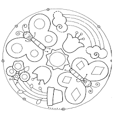 Mandala per bambini da colorare lelefante disegni. Mandala Per Bambini Da Stampare E Colorare Little Free Library