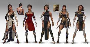 A page for describing characters: Jacqui Briggs Outfit Artwork From Mortal Kombat 11 Art Artwork Gaming Videogames Gamer Gameart Conceptart I Mortal Kombat Art Mortal Kombat Concept Art