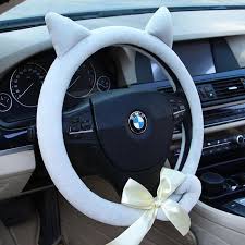 Cat Kitten Steering Wheel Cover With Ears Tails And Bow Steering Wheel Cats And Kittens Cat Shop
