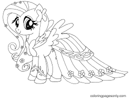 Get the markers out and make an average day a little more magical (for free!) by printing out a few of our favorite fairy, rainbow, and baby unicorn coloring pages. Fluttershy My Little Pony Free Coloring Pages My Little Pony Coloring Pages Coloring Pages For Kids And Adults
