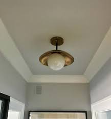 Sasco Semi Flush Mount Brass Light Fixture Custom Finishes In 2020 Brass Light Fixture Brass Lighting Ceiling Mount Light Fixtures