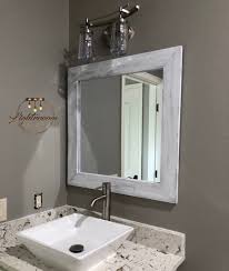 Check spelling or type a new query. White Whitewash Wood Mirror Framed Mirror Rustic Wood Etsy