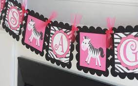 Check out our black and pink zebra baby shower selection for the very best in unique or custom, handmade pieces from our shops. Amazon Com Zebra Animal Jungle Pink Black Zebra Print Baby Shower It S A Girl Banner Party Pack Specials Matching Items Available Favor Tags Cupcake Toppers Etc Handmade