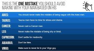 The zodiacal sign of taurus commences on april 20th, but for seven days it does not come into its full power until around april 27th. This Is The One Mistake You Should Avoid Making With Your Man Based On His Zodiac Sign Relationship Rules