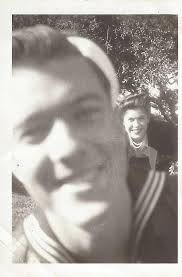 My Dad, Robert E. Mayes and his sister Anna Jean Mayes/Wheat in the Spring  of 1943. Taken in front of their parents home at 1715 South Jackson in  Joplin, MO. My Dad