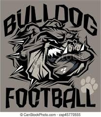 Vector Bulldog Football Stock Illustration Royalty Free Illustrations Stock Clip Art Icon Stock Clipart Icons Bulldog Drawing Bulldog Bulldogs Football