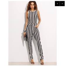Great as housewarming and wedding. Shein Pants Jumpsuits Black White Striped Jumpsuitbeetlejuice Costume Poshmark