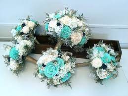 No matter what youre looking for or where you are in the world our global marketplace of sellers can help you find unique and affordable options. Teal Aqua Mint Navy Wedding Bouquet Sola Flowers Customize Colors Bridal Bouquet Alternative Bouquet Bridesmaids Bouquet Teal Wedding Flowers Bridesmaid Bouquet Teal Bouquet