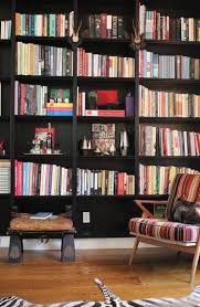 Come To The Dark Side The Best Of Black Black Bookshelf Bookshelves Built In Black Bookcase