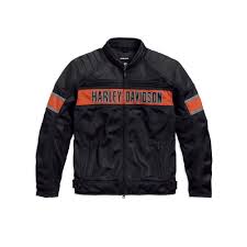 Only thing i could see is a few stray threads in the embroidery. Harley Davidson Men S Trenton Mesh Riding Jacket Leather Jacket Men Riding Jacket Harley Davidson Jacket