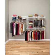 Jun 07, 2021 · the standard version of this closet kit includes shelves and hanging rods that add 12 feet of shelving space and 10 feet of hanging space to any closet. Closetmaid Shelftrack 7 Ft To 10 Ft 13 4 In D X 120 5 In W X 79 9 In White Wire Steel Closet System Organizer Kit 2091 The Home Depot