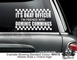 Funny govt ministers shaming themselves to support him last year now trying to dismiss him as uncredible. Dominic Cummings On A Visit To Barnard Castle Funny Vinyl Car Sticker 200mm Wide Eur 2 72 Picclick Fr