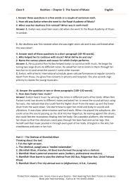 Ncert Solutions For Class 9 English Beehive Chapter 2 The Sound Of Music Sound Of Music Royal Academy Of Music Chapter