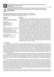 Do not add, remove or change words. Pdf Flood Warning And Monitoring System Utilizing Internet Of Things Technology