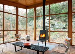 Great job bt looks real nice. Porch Wood Burning Stove Ideas Photos Houzz
