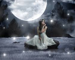 Beautiful night picture of moon. Beautiful Night Stars Beautiful Beauty Black Clouds Fantasy Grey Moon Night Stars Diosa De La Luna Arte De Luna Luna Hermosa