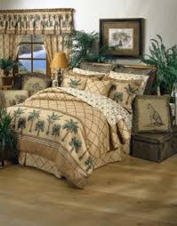 Kona Palm Tree Bedding Slip Into Your Own Tropical Paradise With The Kona Bedding Ensemble Lush Palm Tree Border Pr Tree Bedroom Beach Bedding Sets Palm Tree Bedding