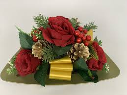 Check spelling or type a new query. Christmas Berries Grave Pot Artificial Funeral Flowers