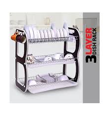 This dishrack is in two tier. 3 Layer Dish Rack In Sri Lanka