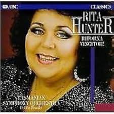 Rita Hunter, Giuseppe Verdi, Amilcare Ponchielli, Giacomo Puccini, Ludwig  van Beethoven, Wolfgang Amadeus Mozart, Dobbs Franks, Tasmanian Symphony  Orchestra
