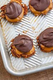 An ultimate, chocolate, pecan, caramel cookie indulgence. Homemade Turtle Candies Dinner Then Dessert