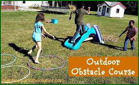 I'll post an image of this course with a 10 ft grid in the comments in case you want to set it up! Outdoor Fall Obstacle Course