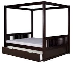 A truckle bed mostly comes in standard twin bed sizes, though there are some full sizes options. Full Canopy Bed Trundle Mission Headboard Black