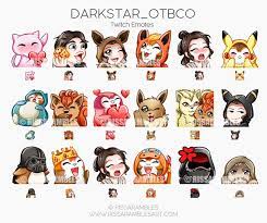 Custom Twitch Emotes Twitch Emote Artist Rissarambles Twitch Pokemon Cosplay Badge