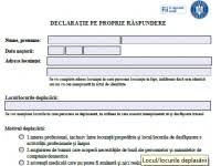 Model Nou DeclaraÈ›ie Pe Proprie RÄƒspundere IeÈ™ire Din CasÄƒ Theexperts Ro
