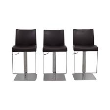 How we build bar stools pt1. 74 Off Modani Modani Bellagio Brown Leather Adjustable Bar Stools Chairs