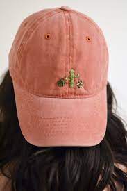 Embroidered Cactus Hat Hand Embroidered Hat Embroidered Clothes Embroidered Hats