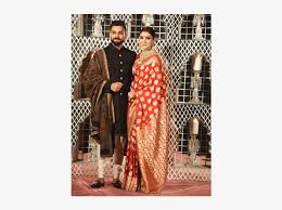Dhawan's wish for virat virat kohli and anushka sharma's karva chauth 2019 stills (photo:socialnews.xyz) virat kohli to become a father soon. Virat Kohli And Anushka Sharma Anushka Sharma Wedding Saree Png Image Transparent Png Free Download On Seekpng
