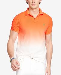 Black And Orange Ralph Lauren Polo Shirt Polo Ralph Lauren Custom Fit Ombre Polo Shirt Polos Men Macy S Slim Fit Polo Shirts Polo Shirt Ralph Lauren