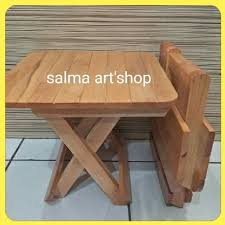 Beli meja belajar lipat untuk toko, untuk dijual lagi? Meja Kayu Lipat Kecil Home Desaign