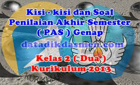 Maybe you would like to learn more about one of these? Soal Pat Ukk Kelas 2 Semester 2 K13 Tahun Pelajaran 2021 2022 Datadikdasmen Com