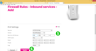 Navigate to settings · 2. Enable Port Forwarding For The Sky Hub Sr101 Cfos Software