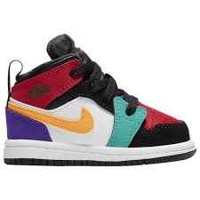 Jordan Air Jordan 1 Mid Black Green White Jordan Aj 1 Mid Casual Basketball Shoes White University Red Black Turbo Green In 2020 Boys Casual Shoes Baby Jordan Shoes Cute Baby Shoes