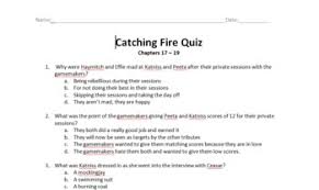 Rd.com knowledge facts there's a lot to love about halloween—halloween party games, the best halloween movies, dressing. Catching Fire Quiz Worksheets Teaching Resources Tpt