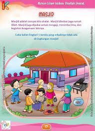 Download Gratis Worksheet Mencintai Masjid Membaca Buku Buku Anak Buku