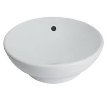 Glacier Bay Zale Round Vessel Sink In White 13 0089 W The Home Depot Vessel Sink Vessel Sink Bathroom Half Bath Remodel