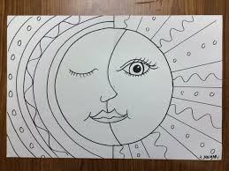 the lost sock hot sun cool moon kunst artdrawingseasy classe d art enseignement de l art art 2nd grade