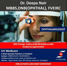 Ophthalmologist Eyes Doctor In Faridabad Dr Deepa Nair Mbbs Dnb Ophthal Fveirc Eye Doctor Ophthalmologist Doctor In