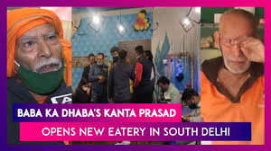 As per the reports, the apology came after prasad had to shut down his restaurant which he opened in december. Baba Ka Dhaba S Kanta Prasad Opens New Eatery In South Delhi With Indian Chinese Food On Menu Youtube