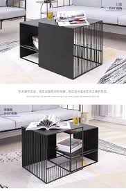 Louis Fashion A Few Small Coffee Tables Beside The Sofa Simple Modern Living Room Square Iron Art Side In Coffee Ta Simple Sofa Modern Living Room Coffee Table