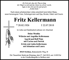 But he can be hard and brutal. Traueranzeigen Von Fritz Kellermann Trauer Kreiszeitung De