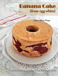 Banana Egg White Cake Recipe Chiffon Cake Pisang Dari Putih Telur Chiffon Putih Telur Cake Recipes White Cake Recipe Banana Cake