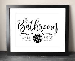 Farmhouse Bathroom Sign Printable Art Bravenity Bathroom Signs Bathroom Art Printables Bathroom Printables