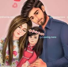 Pin De Bushra Em Arte Mae E Filha Desenho Ilustracao De Familia Desenho De Casal